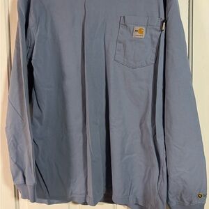 Carhartt FR Men's Blue Long Sleeve Shirt
